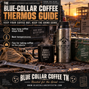 “THE BLUE-COLLAR COFFEE THERMOS GUIDE — KEEP YOUR COFFEE HOT. KEEP THE GRIND GOING.”