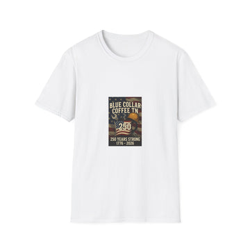 Blue Collar Coffee TN 250 Years T-Shirt — 250 Years Strong Vintage Coffee Tee
