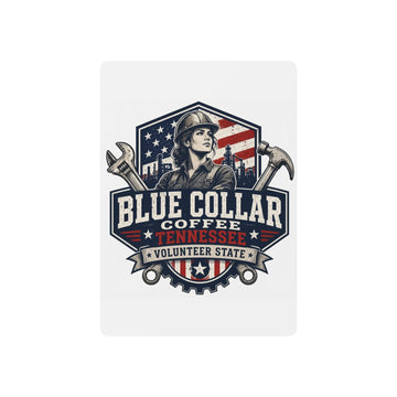 Blue Collar Coffee Tennessee Poker Playing Cards — Americana Worker Theme