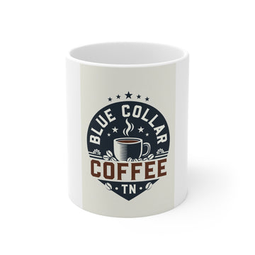 Blue Collar Coffee TN Mug — 11oz Rustic Worker's Coffee Cup