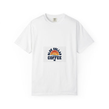 Coffee Sunrise T-Shirt — Retro "Black Coffee" Graphic Tee