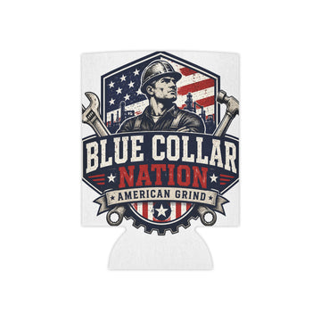 Can Cooler - "Blue Collar Nation" American Grind Beer Koozie