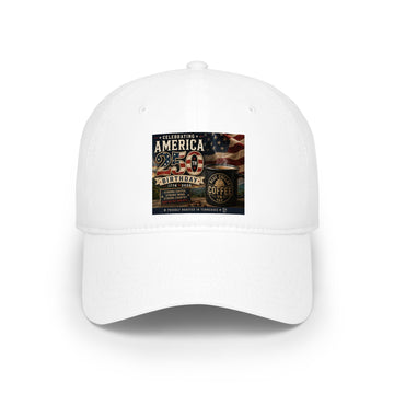 Patriotic America Vintage Emblem Low Profile Baseball Cap