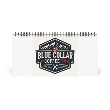 Desktop Calendar — Blue Collar Coffee TN Logo Desk Calendar