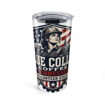 20oz Stainless Tumbler – Blue Collar Coffee Tennessee Volunteer State