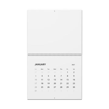 Minimal 2027 Wall Calendar – Clean Grid Monthly Planner
