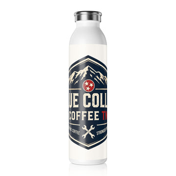 Slim Water Bottle — Blue Collar Coffee Co. Logo Stainless Steel Flask