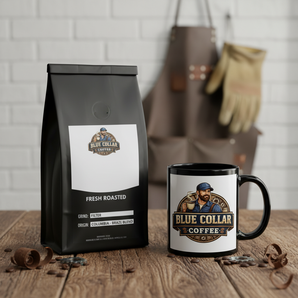 Early Shift Bundle - 12oz Blue Collar Coffee and 11oz mug